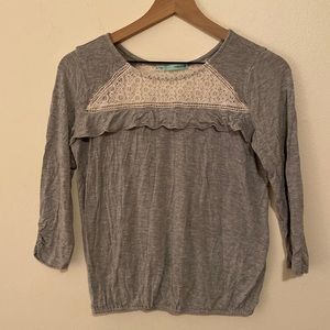 Grey Maurices 3/4 Sleeve Top